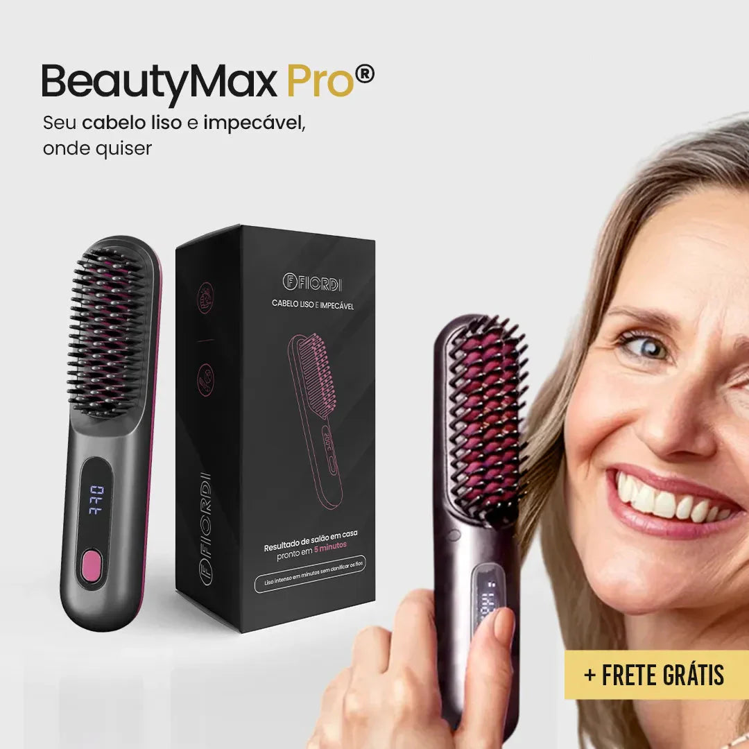 Escova Alisadora Portátil - BeautyMax Pro®