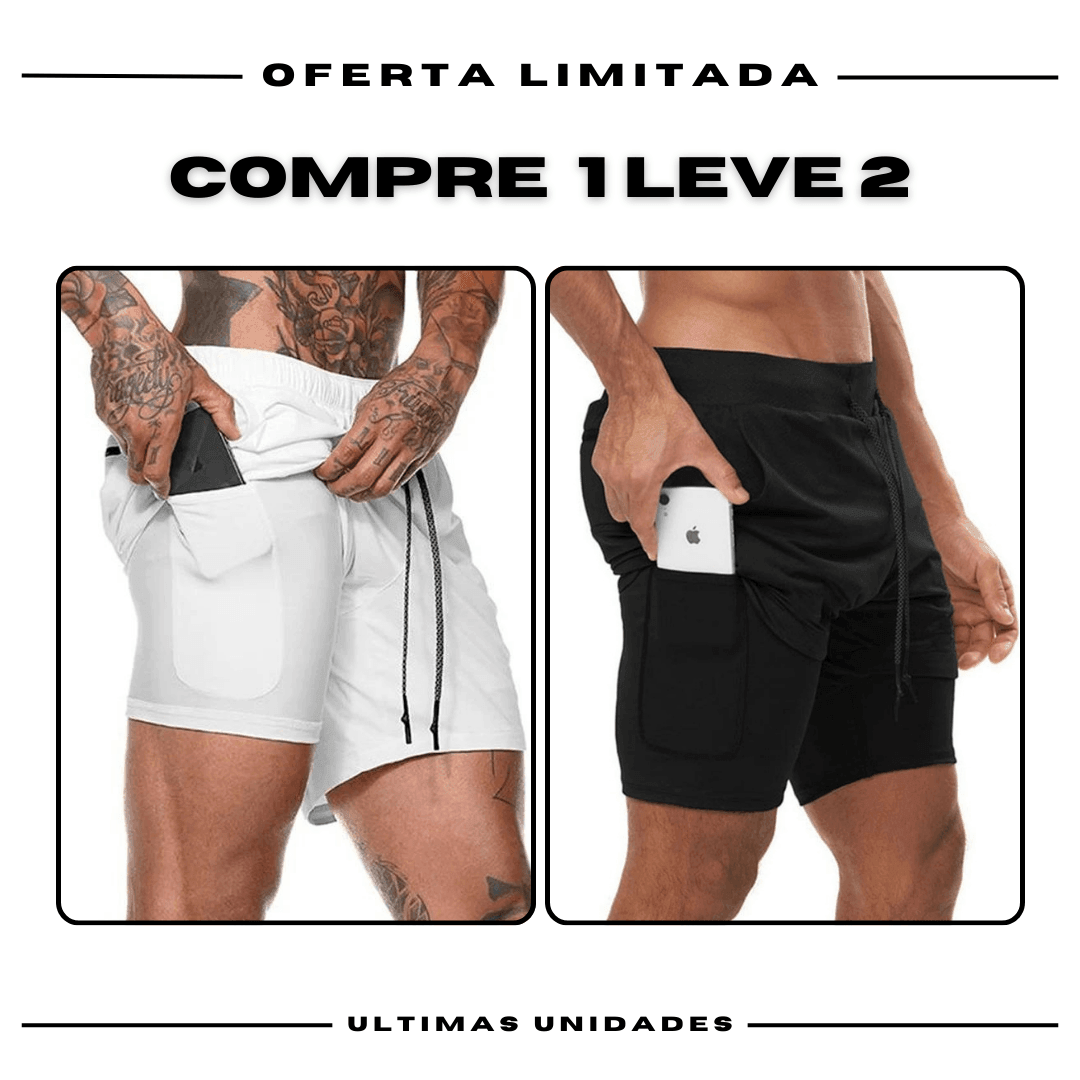 kit 2 Bermudas Academia Masculinas ProFit [COMPRE 1 LEVE 2]