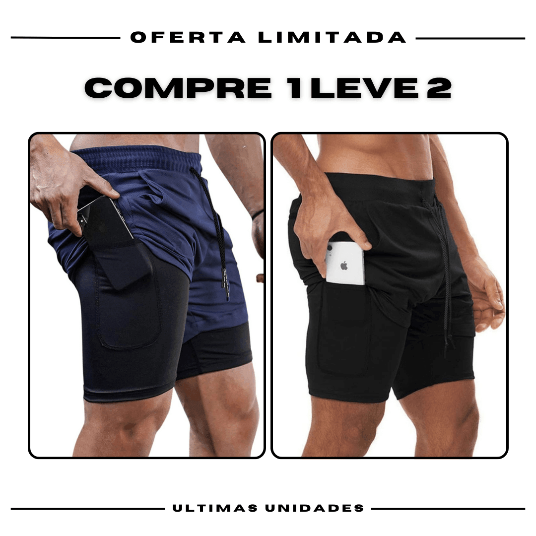 kit 2 Bermudas Academia Masculinas ProFit [COMPRE 1 LEVE 2]