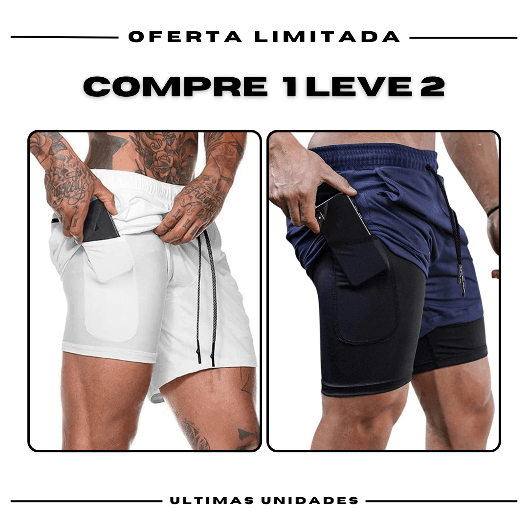 kit 2 Bermudas Academia Masculinas ProFit [COMPRE 1 LEVE 2]