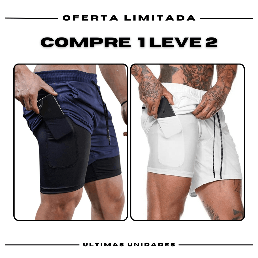 kit 2 Bermudas Academia Masculinas ProFit [COMPRE 1 LEVE 2]