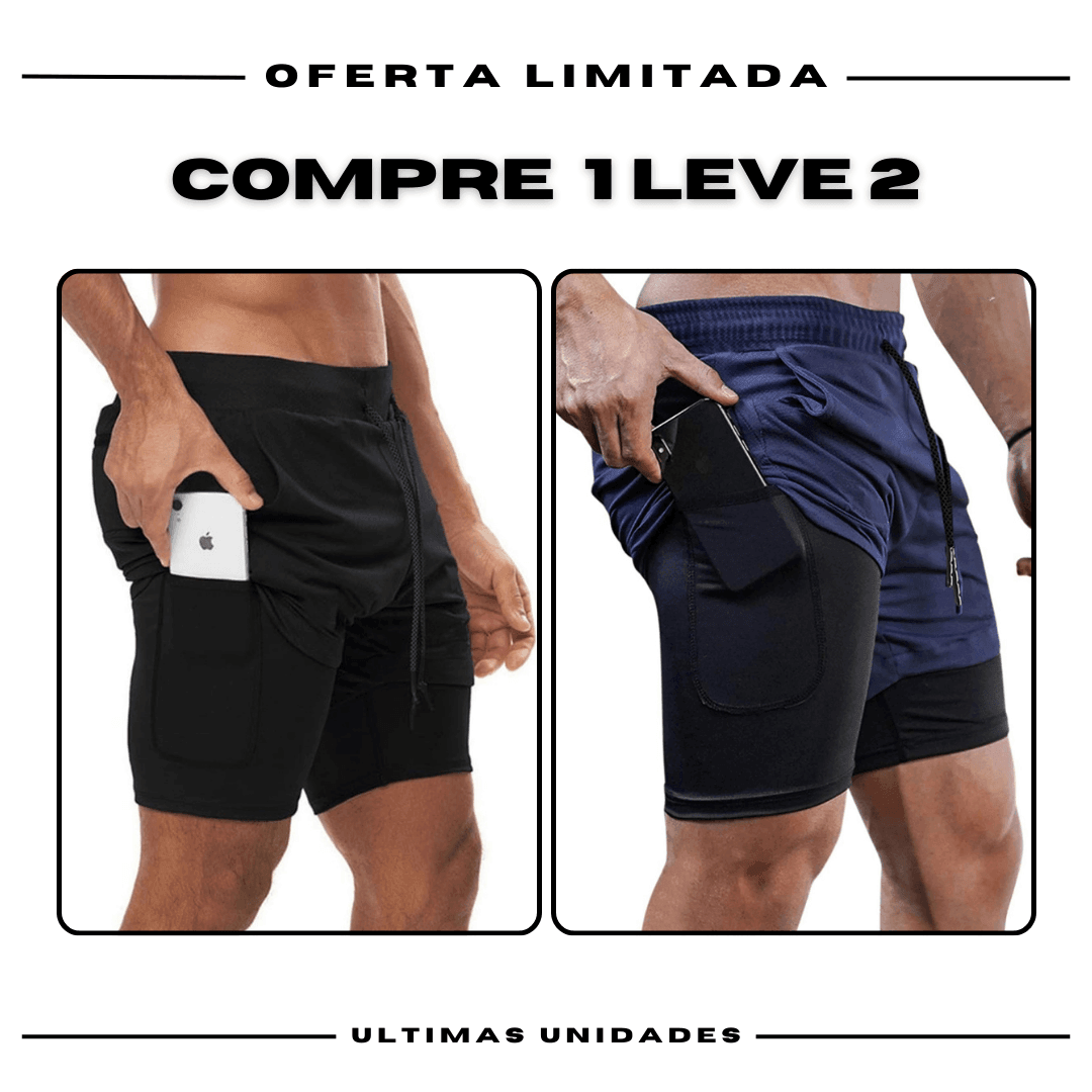 kit 2 Bermudas Academia Masculinas ProFit [COMPRE 1 LEVE 2]