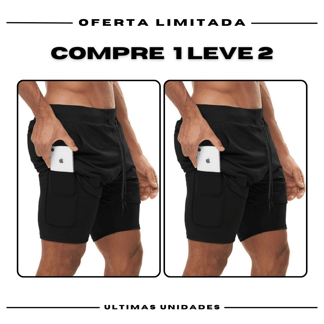kit 2 Bermudas Academia Masculinas ProFit [COMPRE 1 LEVE 2]