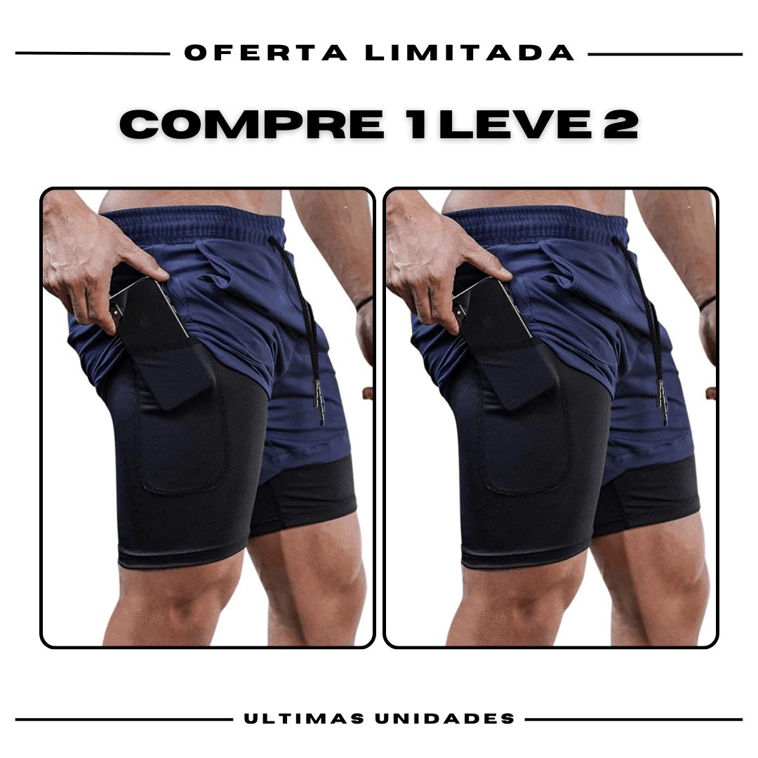 kit 2 Bermudas Academia Masculinas ProFit [COMPRE 1 LEVE 2]