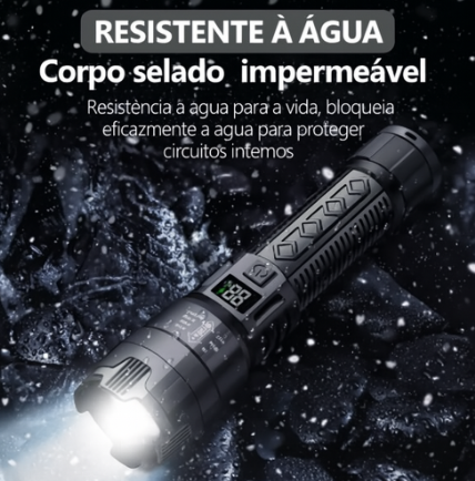 LumenX Pro™ - Lanterna Tática com 20.000 Lúmens