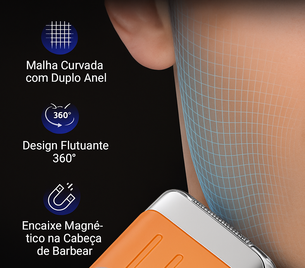 Mini Barbeador Elétrico bladePRO Rotativo IPX7 [CORTA IGUAL NAVALHA]