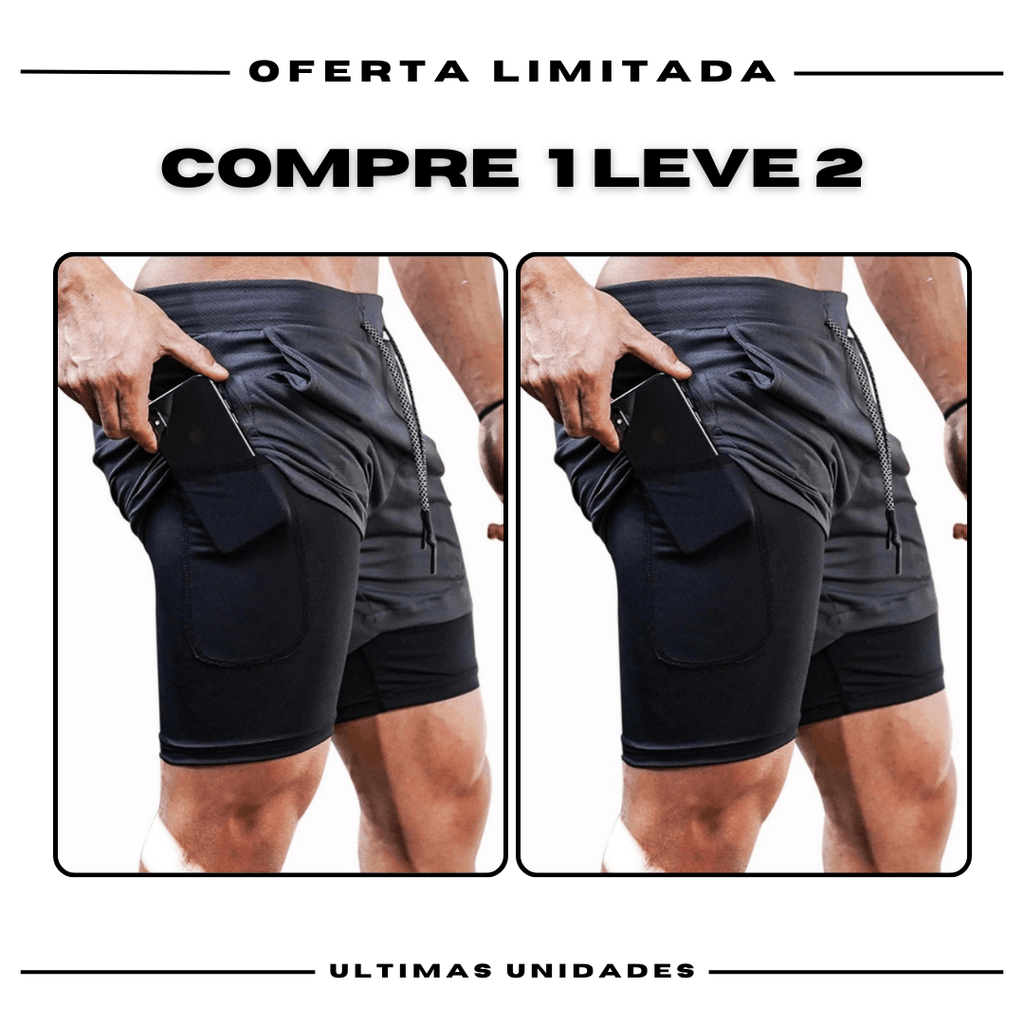 kit 2 Bermudas Academia Masculinas ProFit [COMPRE 1 LEVE 2]