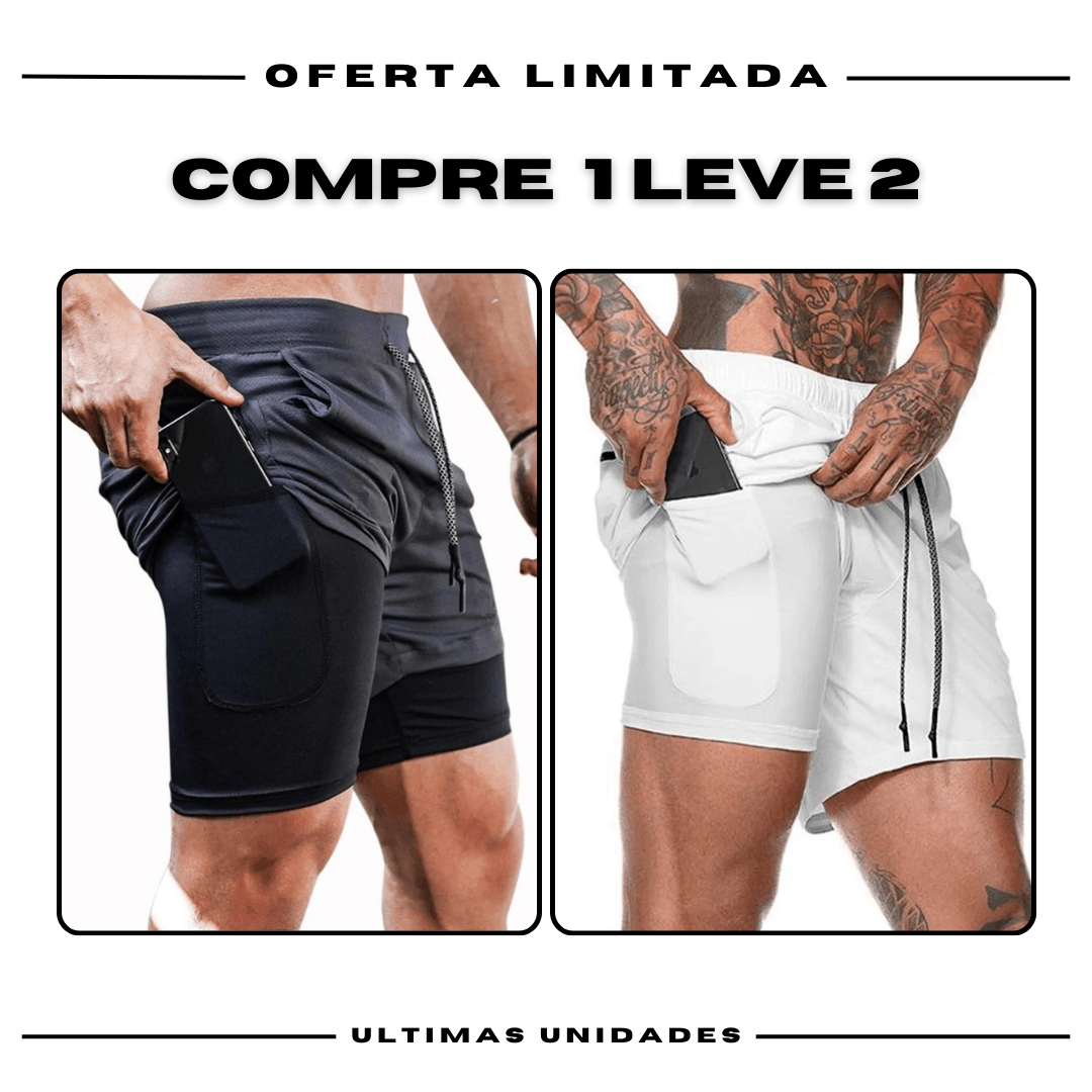 kit 2 Bermudas Academia Masculinas ProFit [COMPRE 1 LEVE 2]