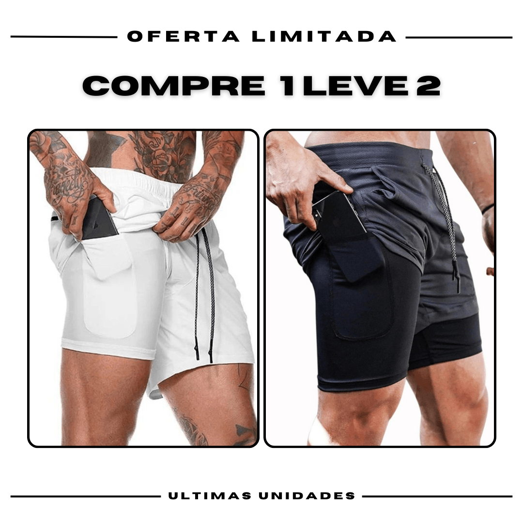 kit 2 Bermudas Academia Masculinas ProFit [COMPRE 1 LEVE 2]