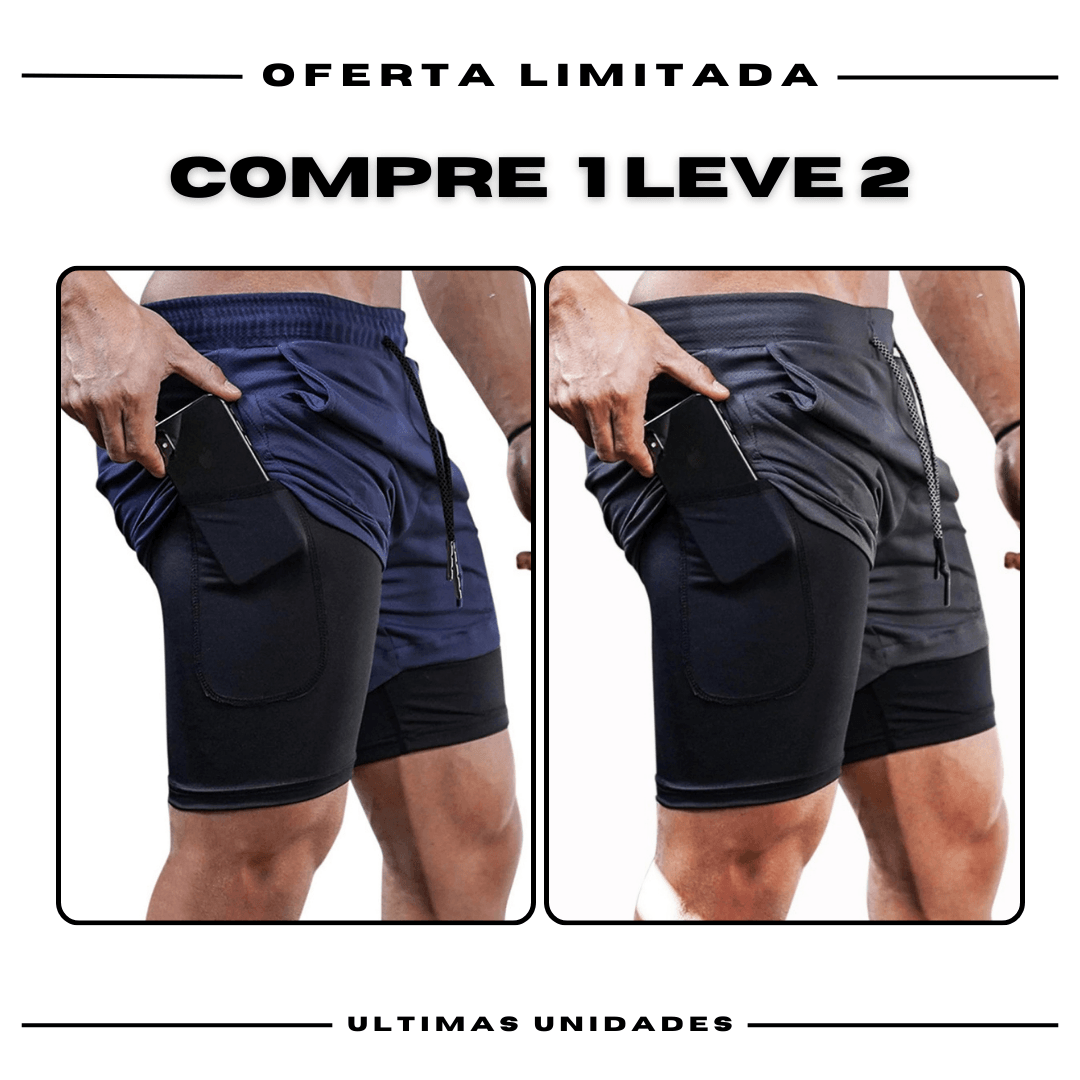 kit 2 Bermudas Academia Masculinas ProFit [COMPRE 1 LEVE 2]