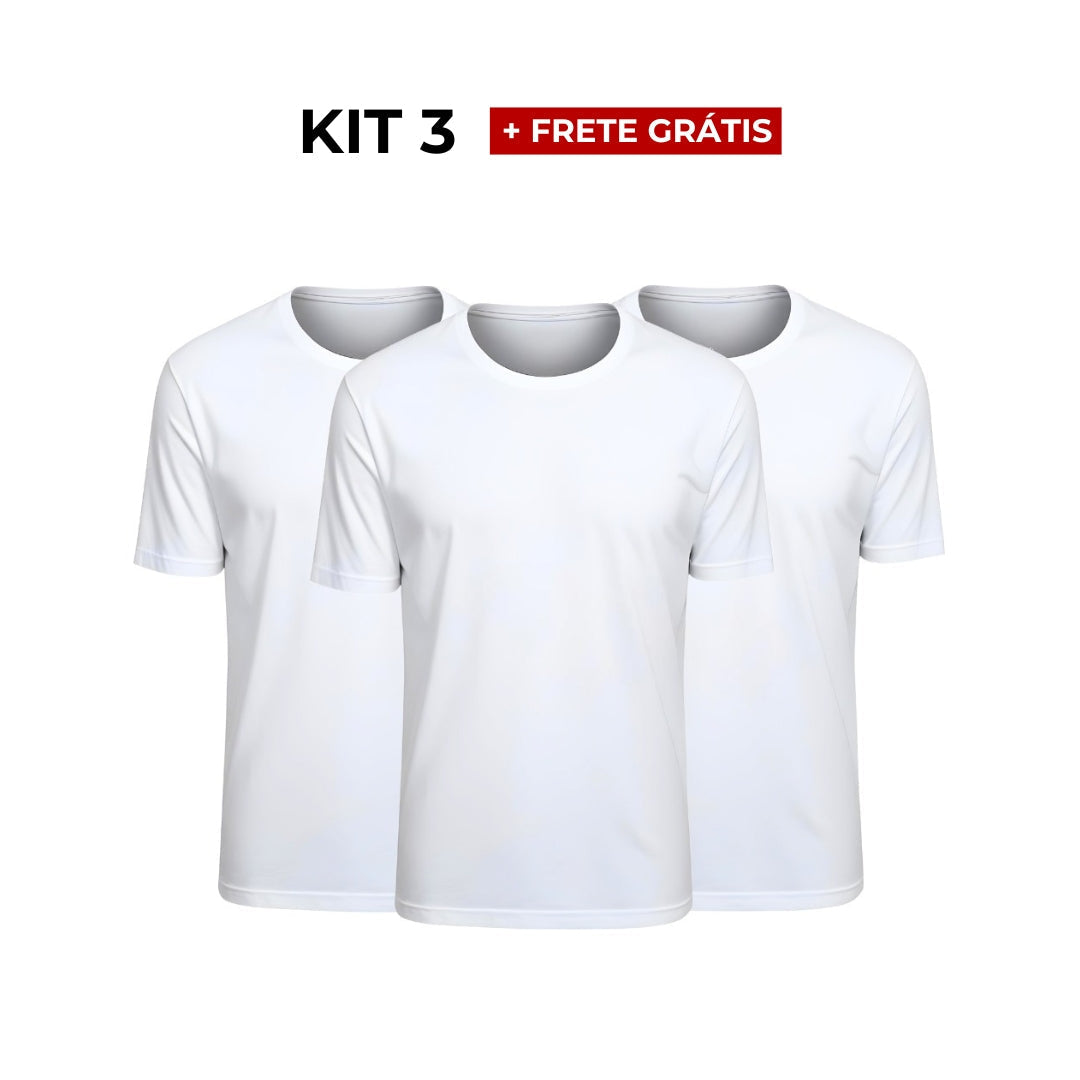 Kit 3 Camisetas Tecnológicas ProFit - Arctic Fresh & Anti Odor