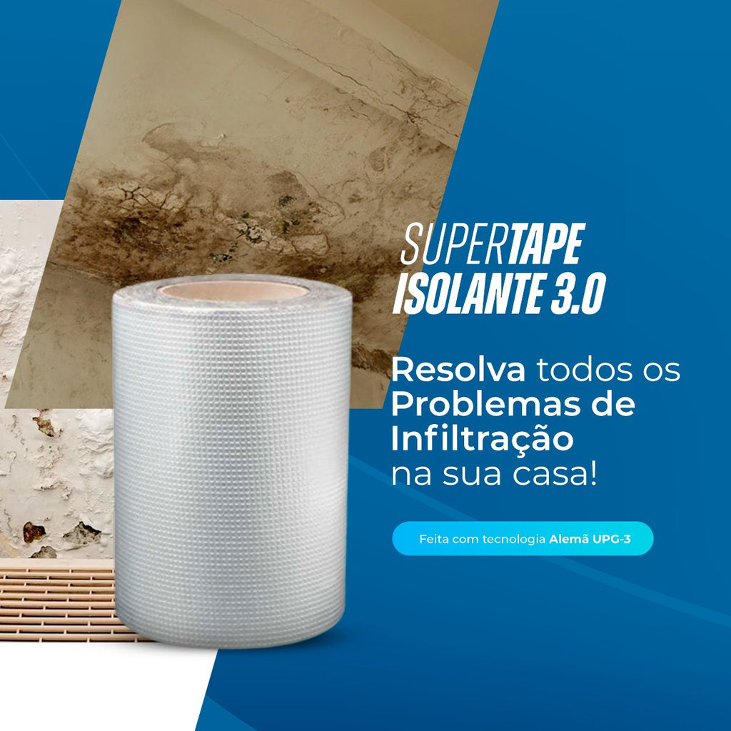Super Tape Isolante 3.0 - Fita Adesiva de Vedação para Reparos de Vazamento de água